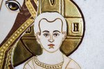 Резная Икона Казанской Божией Матери № 1-25-10 из мрамора, изображение, фото 5