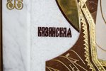 Резная Икона Казанской Божией Матери № 1-25-10 из мрамора, изображение, фото 9