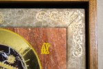 Резная Икона Казанской Божией Матери № 1-25-19 из мрамора, изображение, фото 2