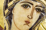Резная Икона Казанской Божией Матери № 1-25-19 из мрамора, изображение, фото 5