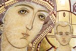 Резная Икона Казанской Божией Матери № 1-25-20 из мрамора, изображение, фото 10