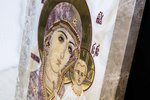 Резная Икона Казанской Божией Матери № 1-25-20 из мрамора, изображение, фото 11