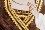 Резная Икона Казанской Божией Матери № 1-25-23 из мрамора, изображение, фото 5