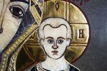 Резная Икона Казанской Божией Матери № 1-25-25 из мрамора, изображение, фото 5
