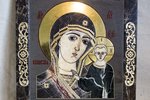 Резная Икона Казанской Божией Матери № 1-25-25 из мрамора, изображение, фото 9