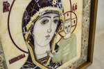 Резная Икона Казанской Божией Матери № 2-12-1 из мрамора, изображение, фото 9