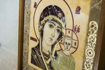 Резная Икона Казанской Божией Матери № 2-12-1 из мрамора, изображение, фото 10