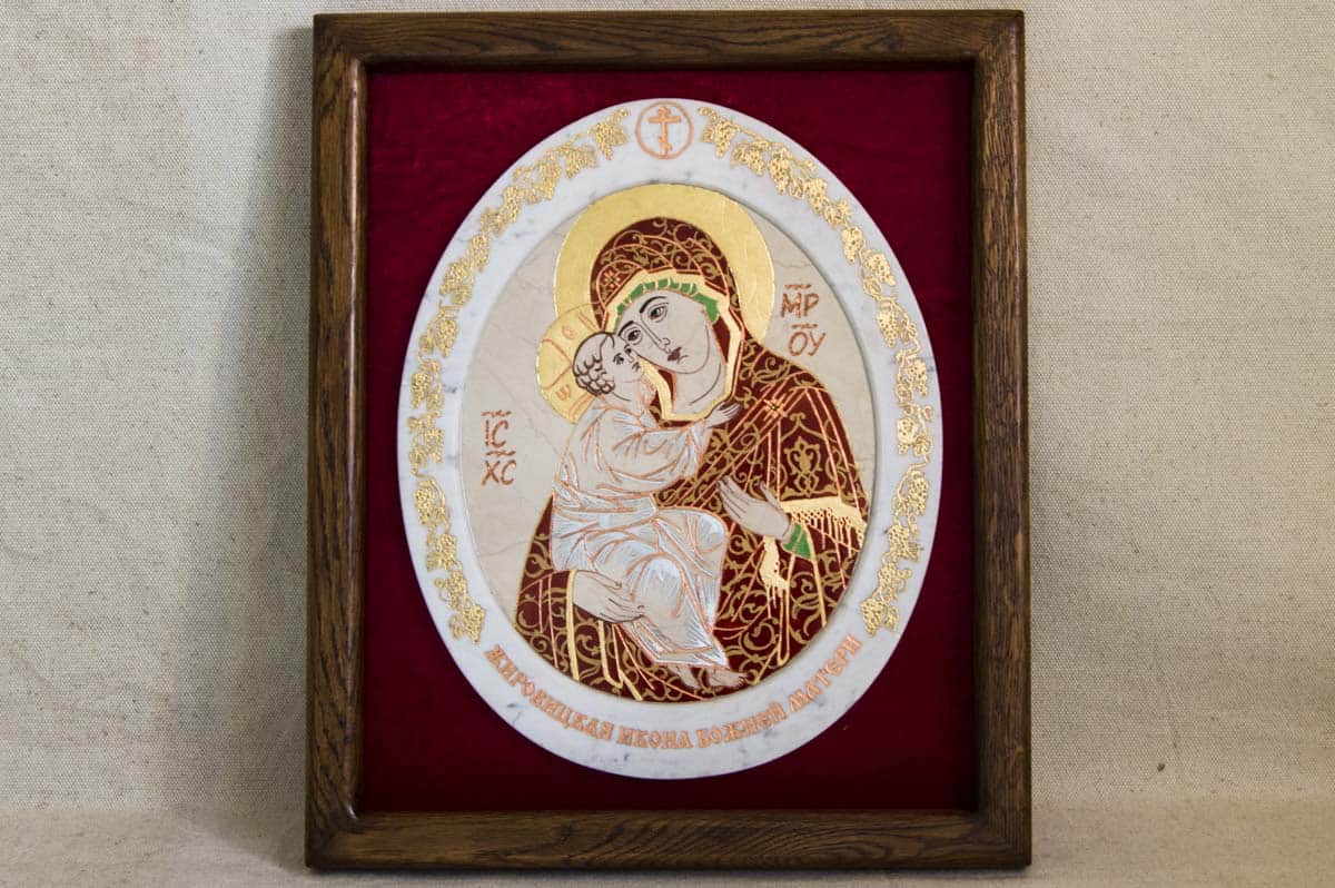 Икона Жировичской (Жировицкой)  Божией (Божьей) Матери № 54, каталог икон, изображение, фото 1