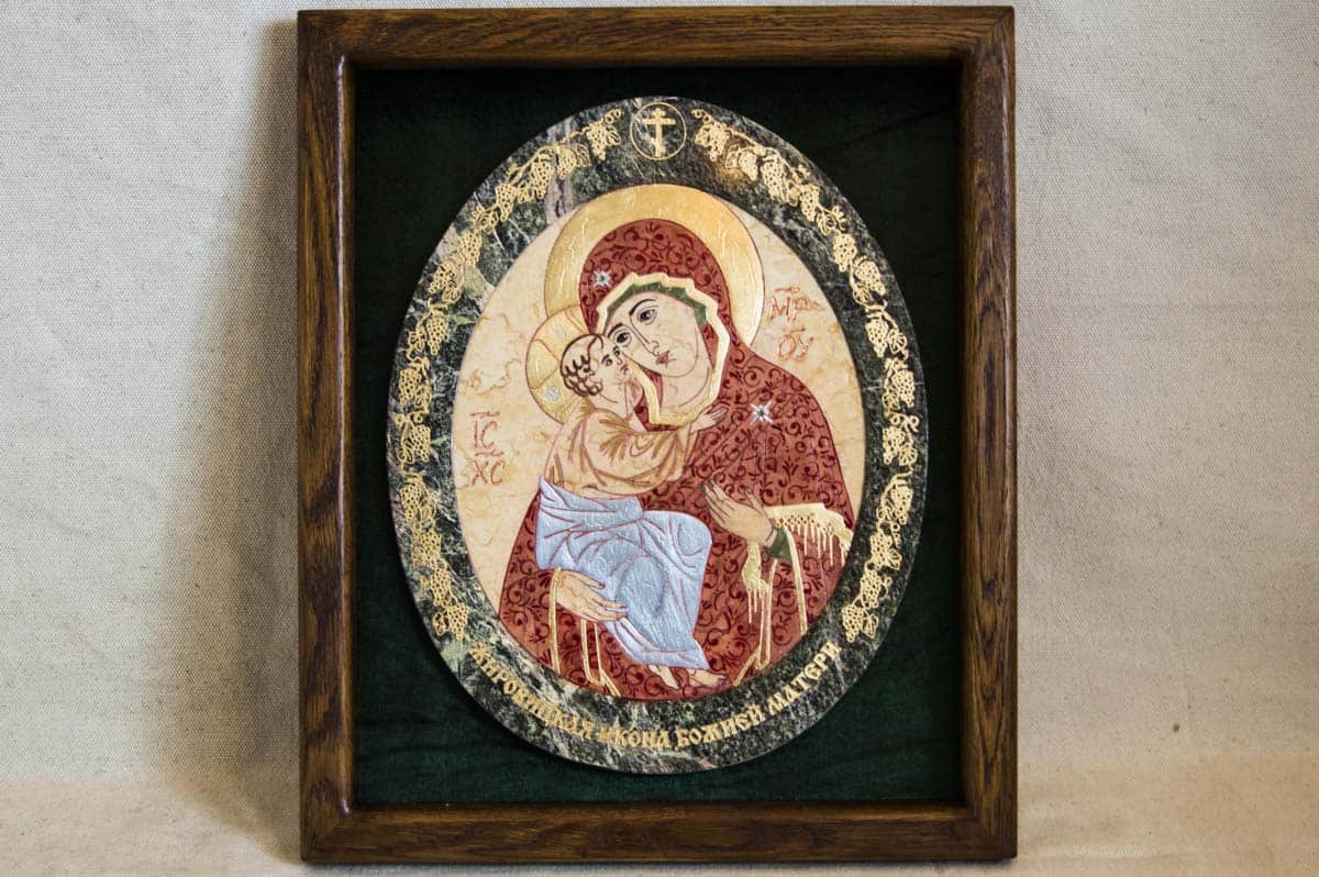 Икона Жировичской (Жировицкой)  Божией (Божьей) Матери № 57, каталог икон, изображение, фото 1