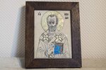 Икона Николая Угодника № 20 из мрамора, икона Святого в каталоге икон, изображение, фото 1