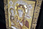 Изображение Икона Божьей Матери Троеручица № 2-12-4 из мрамора, фото 3
