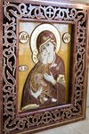 Икона с выставки Владимирская Богородица рельефная в резной раме от Glivi, фото 2