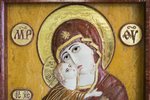 Икона с выставки Владимирская Богородица рельефная в резной раме от Glivi, фото 5