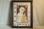 Икона Иверской Божией Матери № 1-25-3 из природного камня, изображение, фото 1
