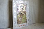 Икона Иверской Божией Матери № 1-25-10 из камня для молодоженов, изображение, фото 7