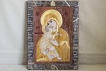 Икона Владимирской Божьей Матери № 2-12,2 из мрамора, изображение, фото 1