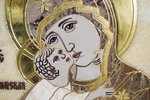 Икона Владимирской Божьей Матери № 2-12,4 из мрамора, изображение, фото 3