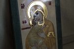 Икона Владимирской Божьей Матери № 2-12,8 из мрамора, изображение, фото 2