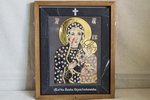 Икона Ченстоховской Божьей Матери № 1-12,1, резная, католическая, изображения, фото 1