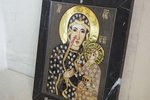 Икона Ченстоховской Божьей Матери № 1-12,1, резная, католическая, изображения, фото 8