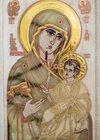 Икона Иверской Божией Матери №-1n из камня для молодоженов, изображение, фото 2