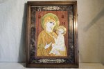 Икона Тихвинской Божьей Матери № 1/12-3 из мрамора с доставкой, изображение, фото 1