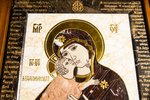 Икона Владимирской Божьей Матери № 2-12,5 из мрамора, изображение, фото 5