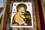 Икона из камня - Владимирская Богородица № 2,12-1, купить в подарок для бабушки, фото 1