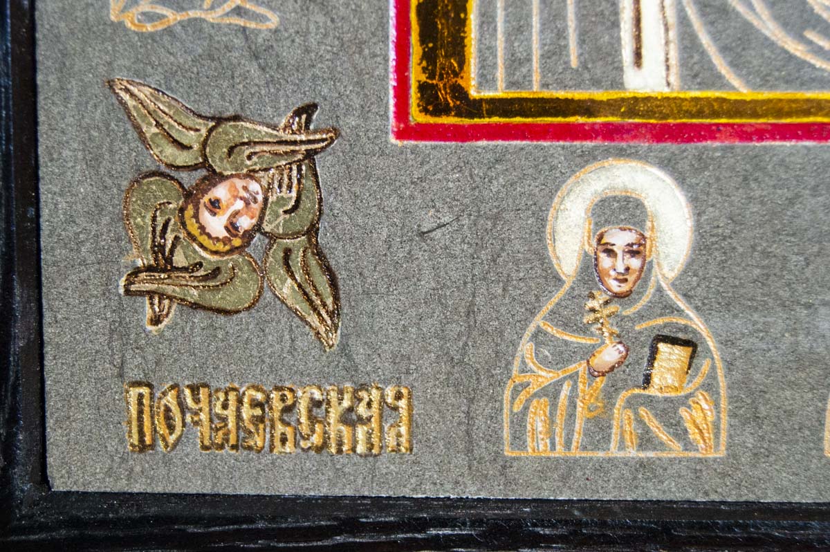 Икона Почаевской Богородицы из камня от Гливи. Магазин икон.