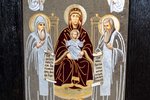 Икона Свенской (Печерской) Божией Матери № 02 из камня, каталог икон, изображение, фото 2