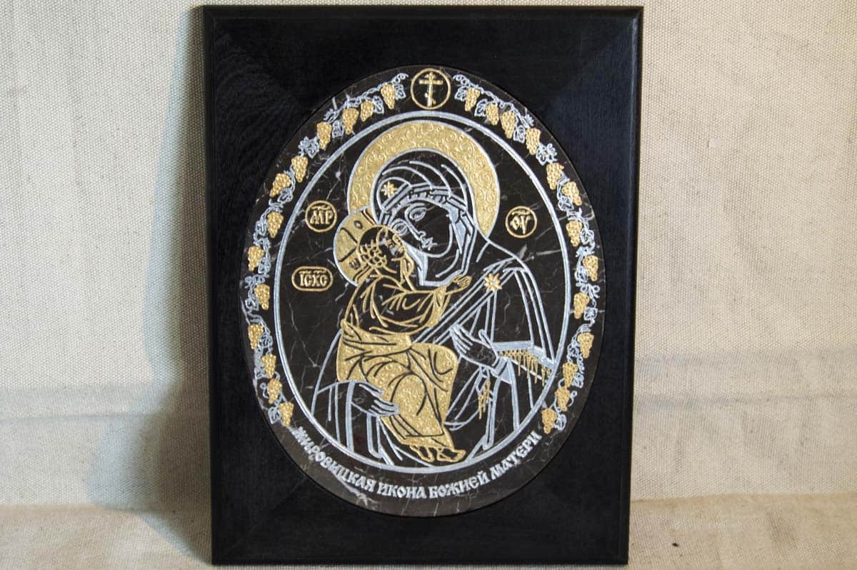 Икона Жировичской (Жировицской) Божией (Божьей) Матери № 019, изображение, фото 1