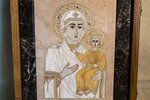 Икона Смоленской Божией Матери  № 1-12-6 из камня, изображение, фото 2