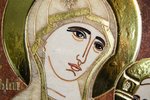 Икона Стокгольмской Божией Матери № 1.12-2 из мрамора от Гливи, изображение, фото 3