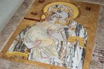 Икона Владимирской Божьей Матери № 2-12,9 из мрамора, изображение, фото 2