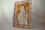 Икона Владимирской Божьей Матери № 2-12,9 из мрамора, изображение, фото 4