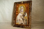 Икона Владимирской Божьей Матери № 2-12,10 из мрамора, изображение, фото 2