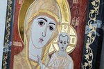 Резная Икона Казанской Божией Матери № 2-14-4 из мрамора, изображение, фото 2