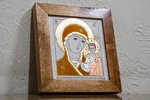 Икона Казанской Божией Матери № 2 из мрамора, купить в подарок для мамы на 8 марта, фото 3