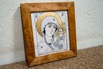 Икона Казанской Божией Матери № 14 из мрамора от Гливи, фото 3