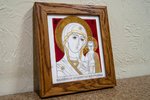 Икона Казанской Божией Матери № 22 из мрамора от Гливи, фото 3