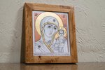 Икона Казанской Божией Матери № 27 из мрамора от Гливи, фото 2