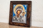 Икона Казанской Божией Матери № 29  в технике под старину из мрамора от Гливи, фото 2
