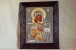 Икона Владимирской Богородицы № 1-8 из мрамора от Гливи, купить в подарок для бабушки, фото 1