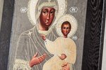 Икона Смоленской Божьей Матери 06, расписная на мрамора от Гливи, интернет-магазин икон, фото 2
