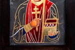 Икона Святой Пантелеймон № 1 под старину из камня от Гливи, фото 5