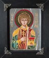Икона Святой Пантелеймон № 1 под старину из камня от Гливи, фото 2