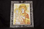 Изображение Икона Божьей Матери Троеручица № 2-12-9 природный камень, фото 1