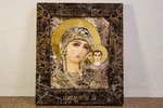 Икона Икона Казанской Божией Матери для венчания № 3-12-8 из мрамора, изображение, фото 1