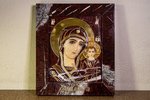 Икона Икона Казанской Божией Матери для венчания № 3-12-10 из мрамора, изображение, фото 1