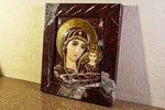 Икона Икона Казанской Божией Матери для венчания № 3-12-10 из мрамора, изображение, фото 3